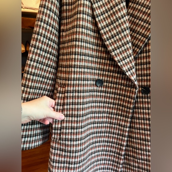 Avec Les Filles Plaid Shawl Collar Coat - Picture 6 of 11